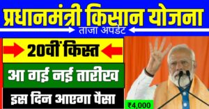 PM Kisan Samman Nidhi 20th Installment
